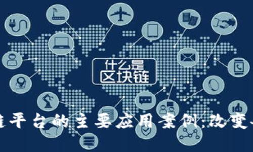 深入探讨区块链平台的主要应用案例:改变各行各业的未来